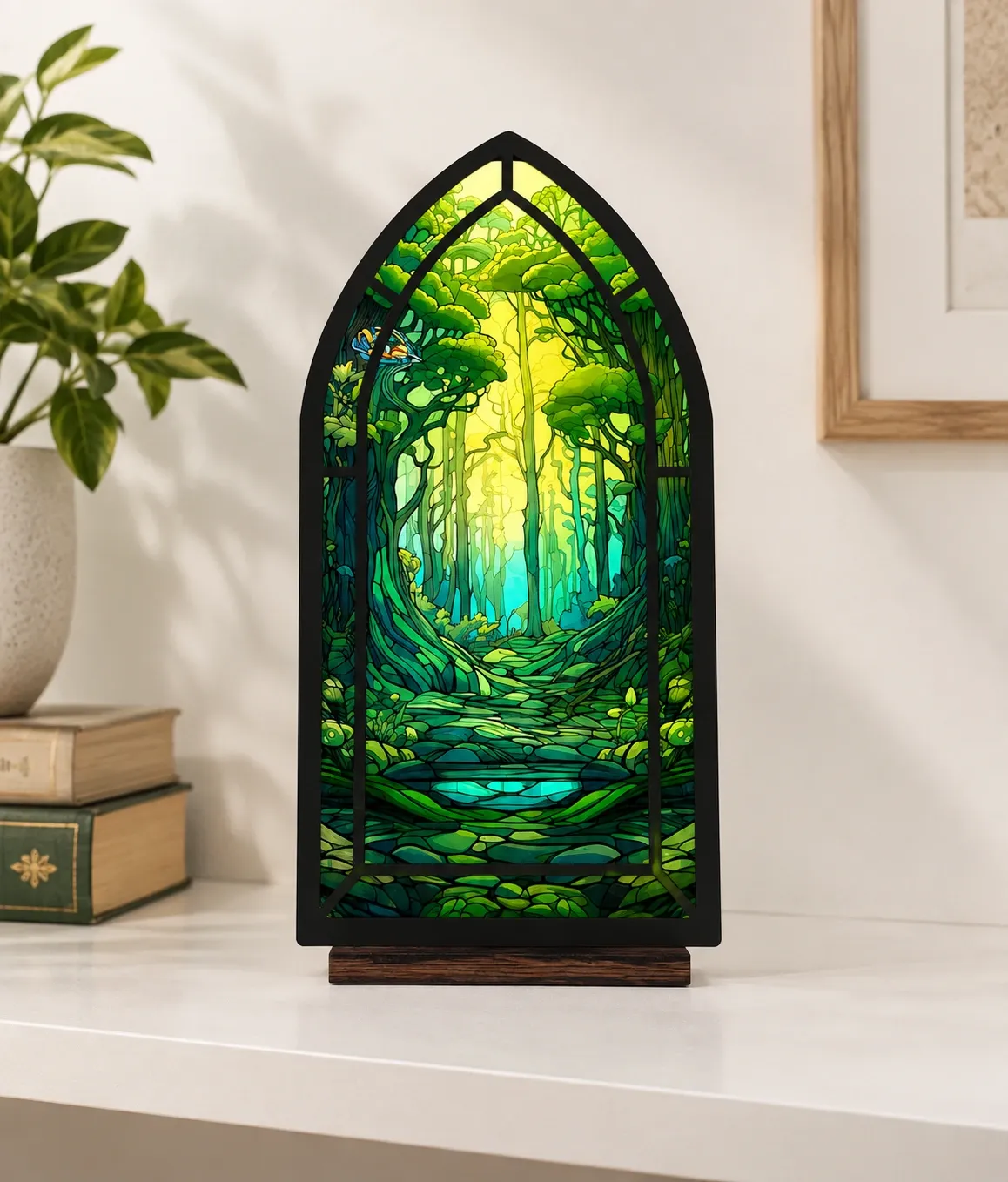 Vitral acrílico - bosque Terrasen