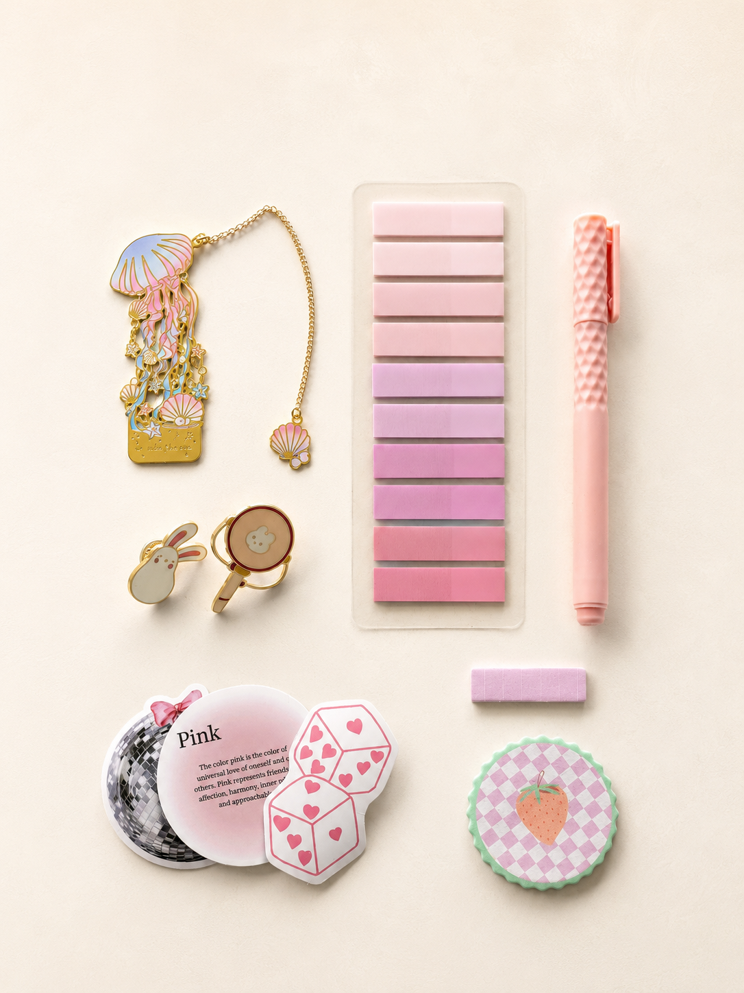 Kit lector rosa pastel